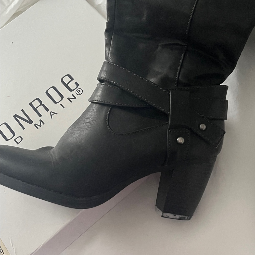 Naturalizer Black Heeled Boots